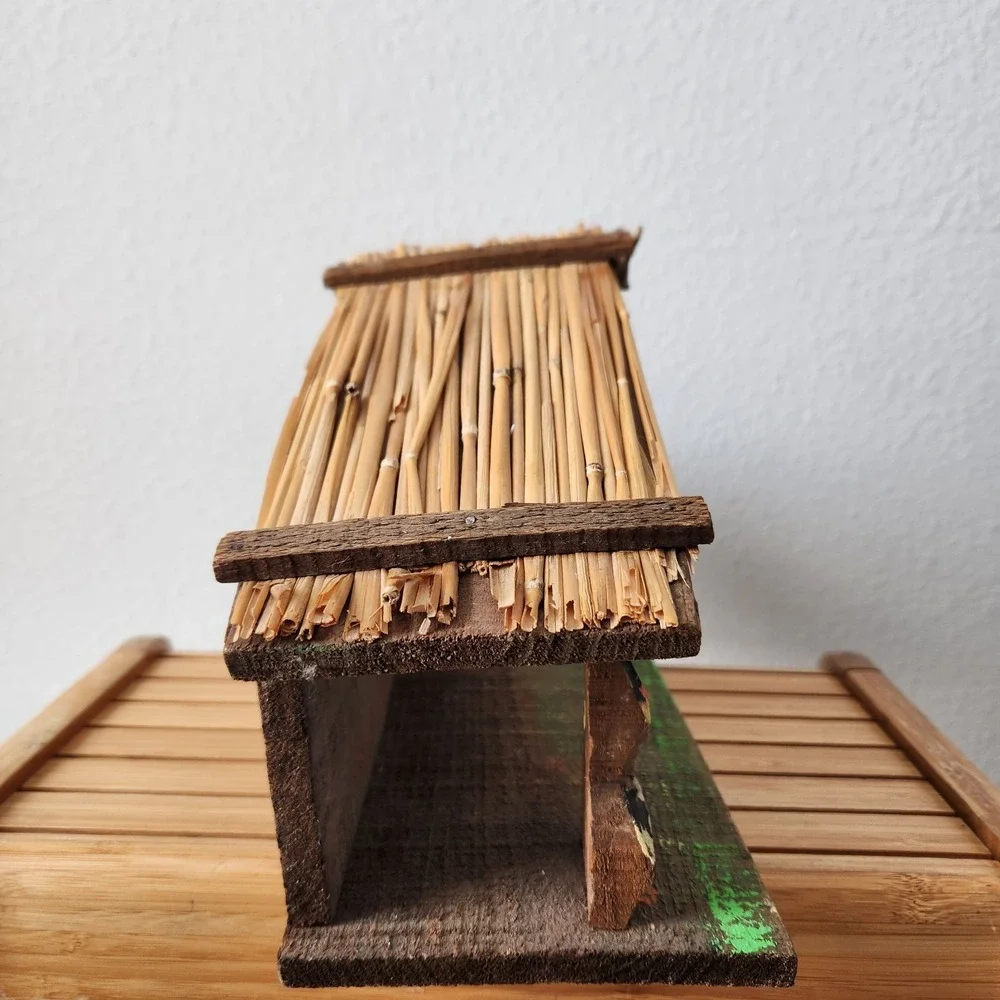 Vintage Nativity Set Made in Italy Wooden‎ Barn Christmas Home Decor Religious